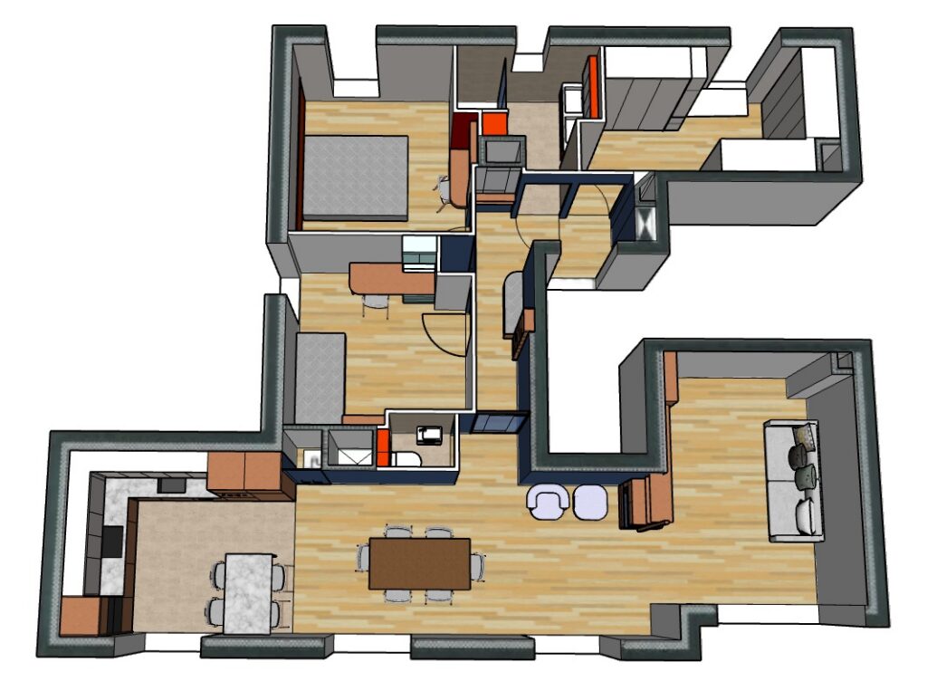 Optimisation of an off-plan apartment in Nogent-sur-Marne