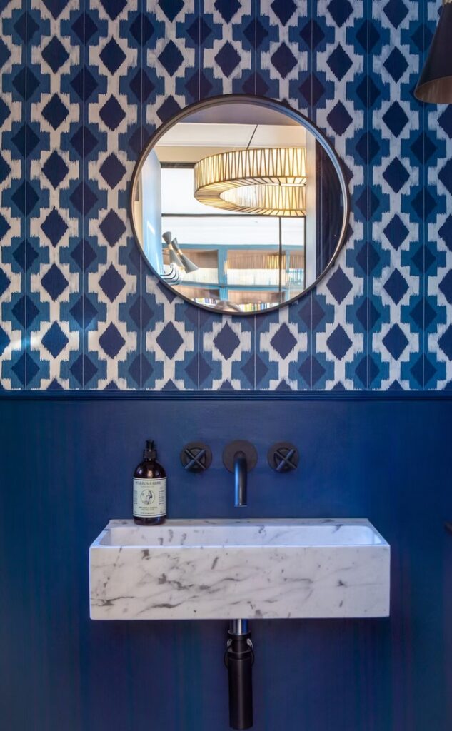 WC invité façon boudoir