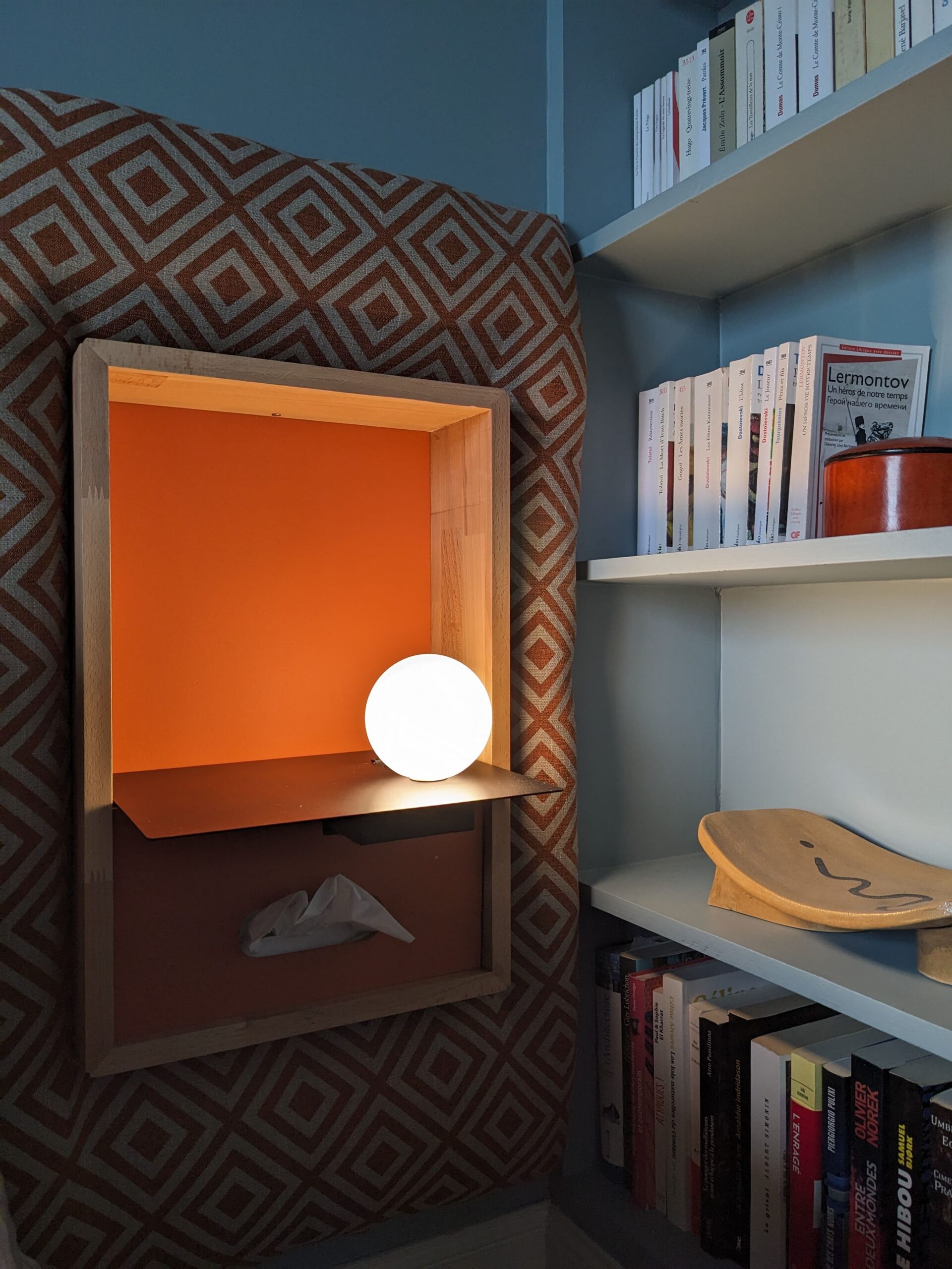 Tête de lit molletonnée entièrement sur mesure