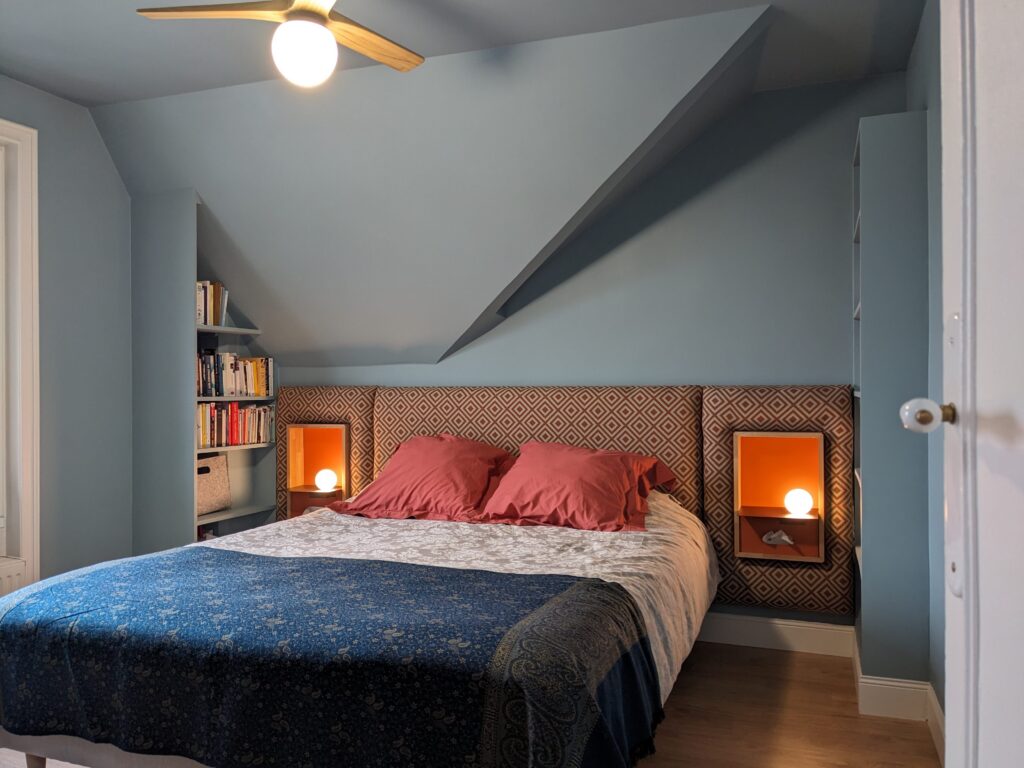 Rénovation complète d'une chambre mansardée