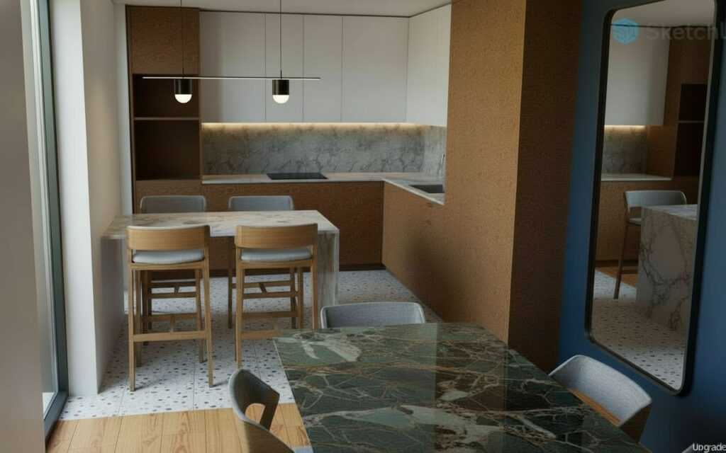 Salle à manger cuisine VEFA Nogent