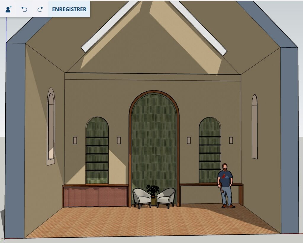 Aménagement d'une ancienne chapelle transformée en tiers lieu dans le 77