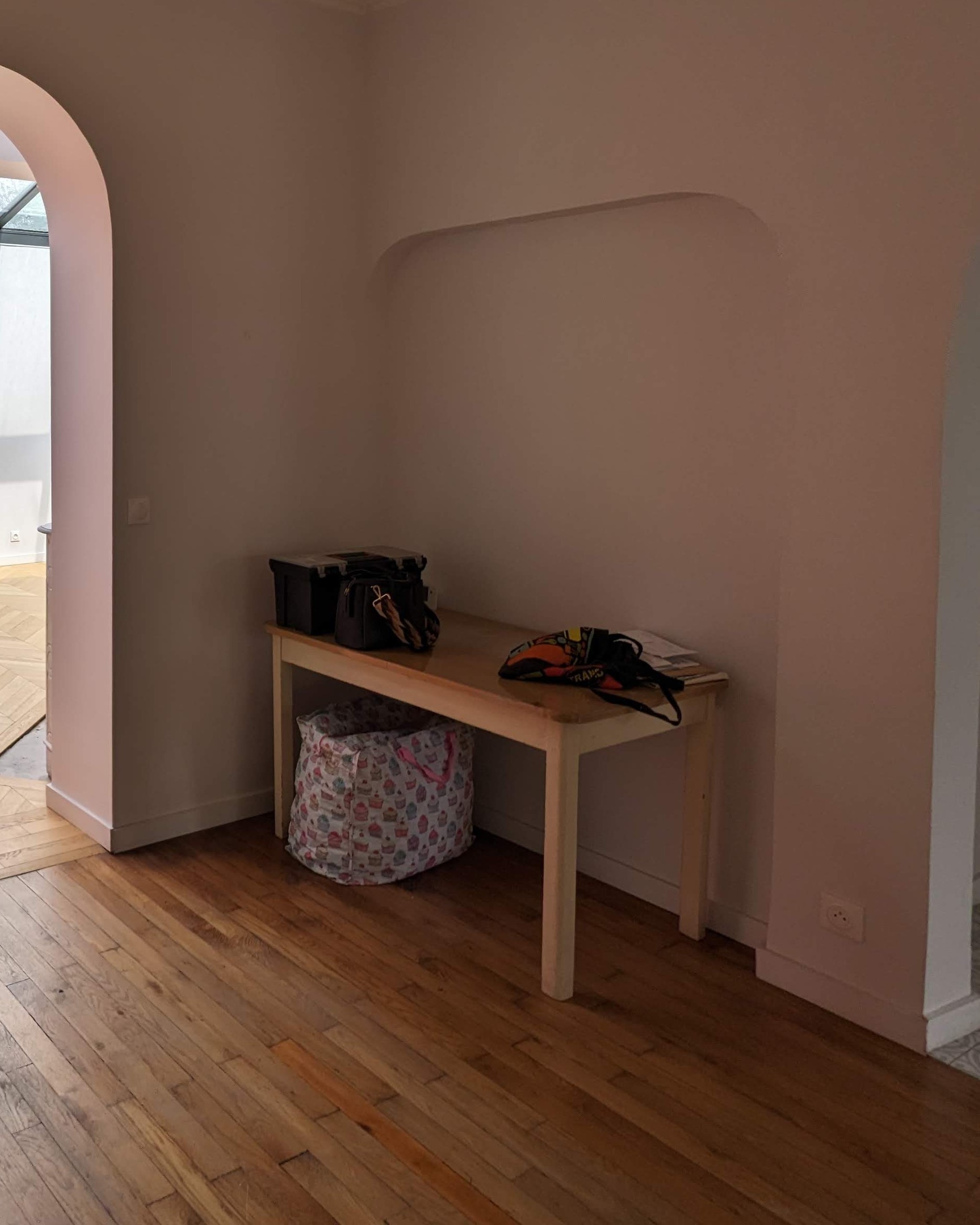 avant ouverture du mur