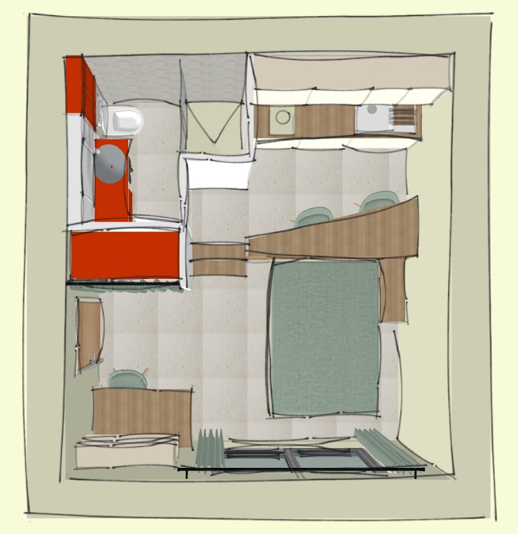 aménagement modulable studio version nuit