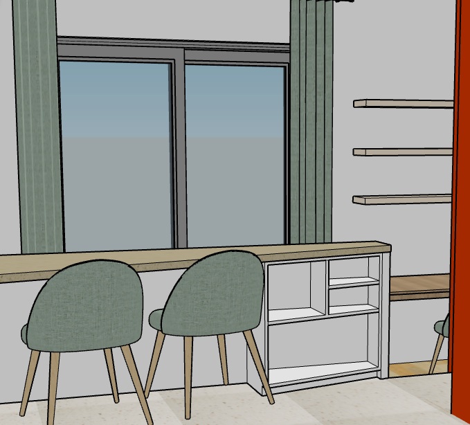 Meuble multifonction studio 18m²